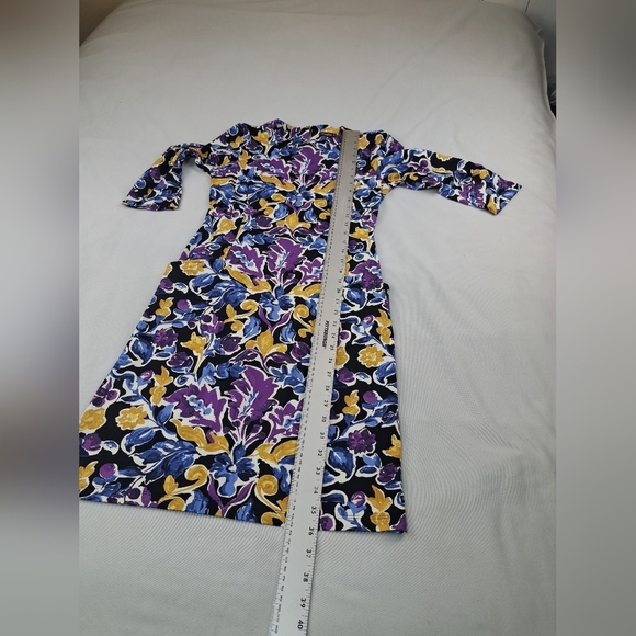 J. McLaughlin Catalyst Artist Garden Floral Print Catalina Cloth Dress Size XS - Picture 11 of 12